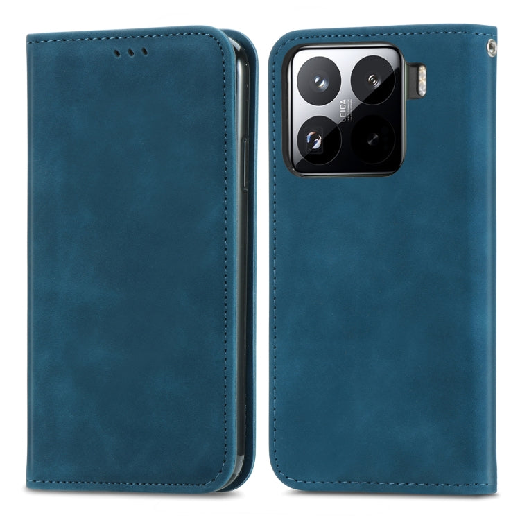 For Xiaomi 15 Pro Retro Skin Feel Magnetic Flip Leather Phone Case