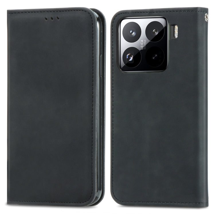 For Xiaomi 15 Pro Retro Skin Feel Magnetic Flip Leather Phone Case