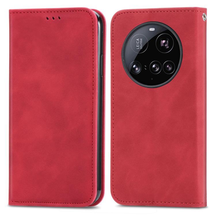 For Xiaomi 15 Ultra Retro Skin Feel Magnetic Flip Leather Phone Case