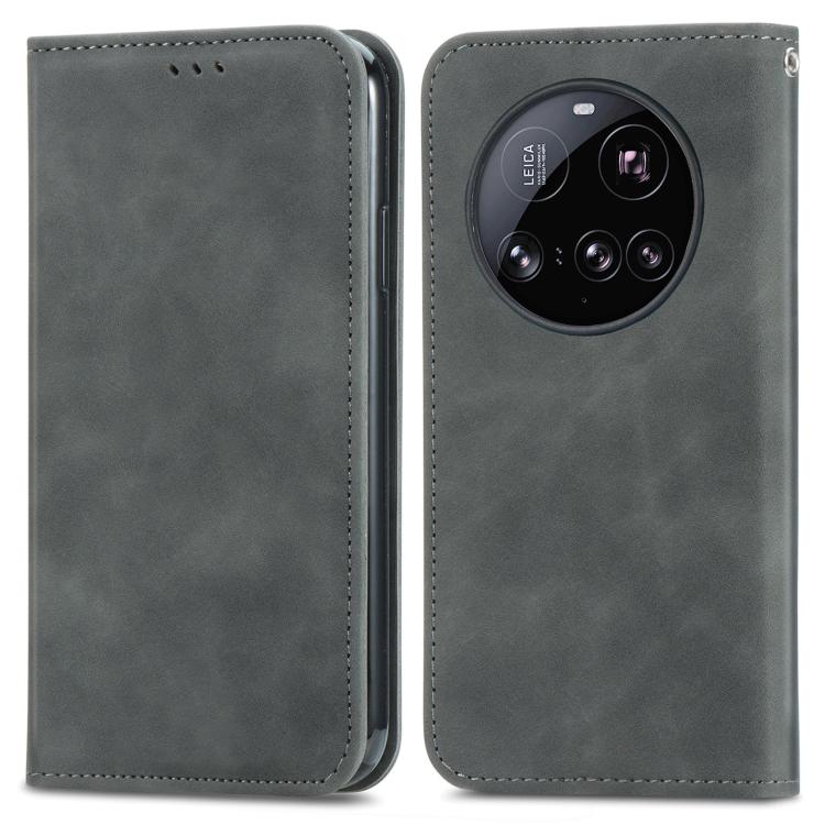 For Xiaomi 15 Ultra Retro Skin Feel Magnetic Flip Leather Phone Case