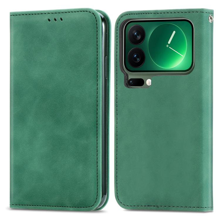 For Xiaomi 17 Pro Retro Skin Feel Magnetic Flip Leather Phone Case