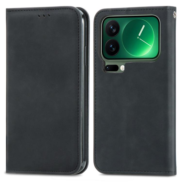 For Xiaomi 17 Pro Retro Skin Feel Magnetic Flip Leather Phone Case