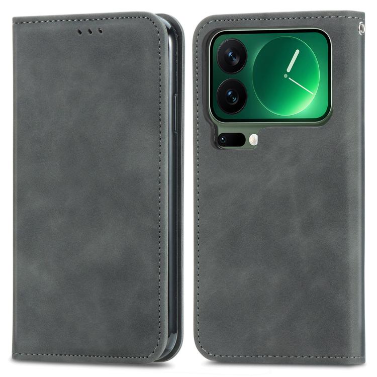 For Xiaomi 17 Pro Max Retro Skin Feel Magnetic Flip Leather Phone Case