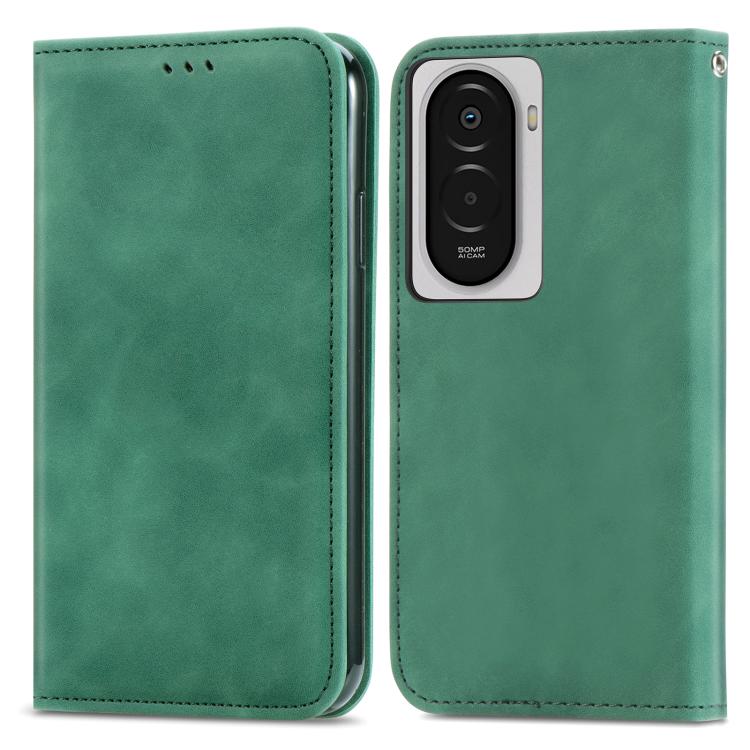 For Xiaomi Poco M7 4G 169mm Retro Skin Feel Magnetic Flip Leather Phone Case
