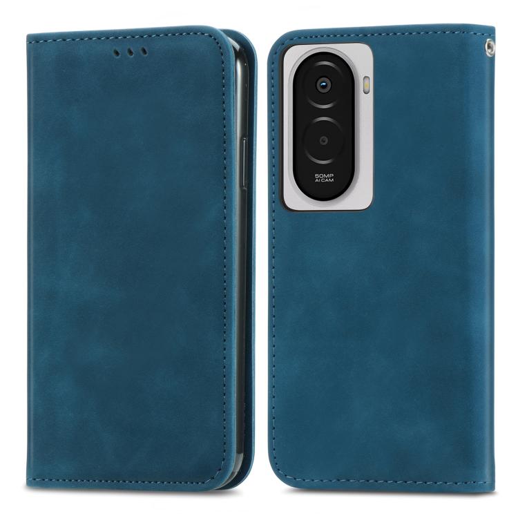For Xiaomi Poco M7 4G 169mm Retro Skin Feel Magnetic Flip Leather Phone Case