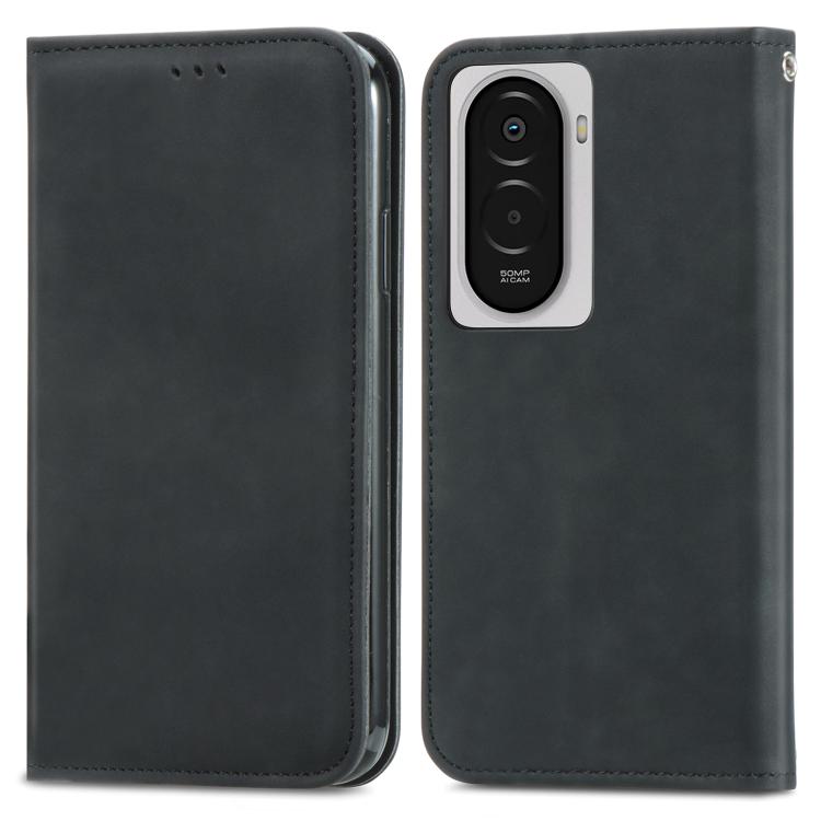 For Xiaomi Poco M7 4G 169mm Retro Skin Feel Magnetic Flip Leather Phone Case