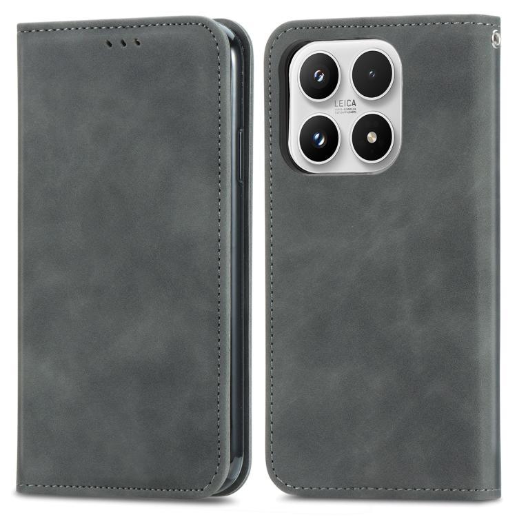 For Xiaomi 17 Retro Skin Feel Magnetic Flip Leather Phone Case