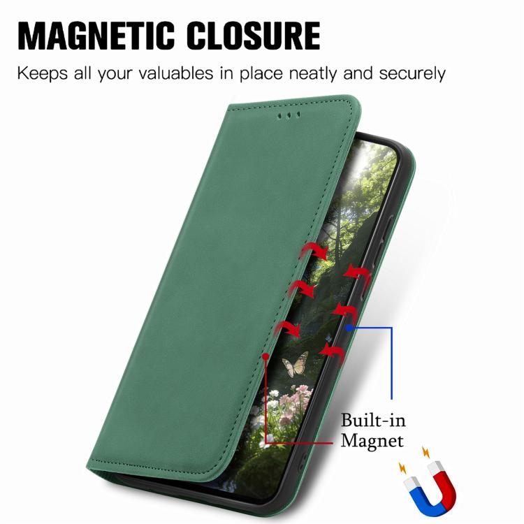 For Redmi Turbo 5 5G Retro Skin Feel Magnetic Flip Leather Phone Case