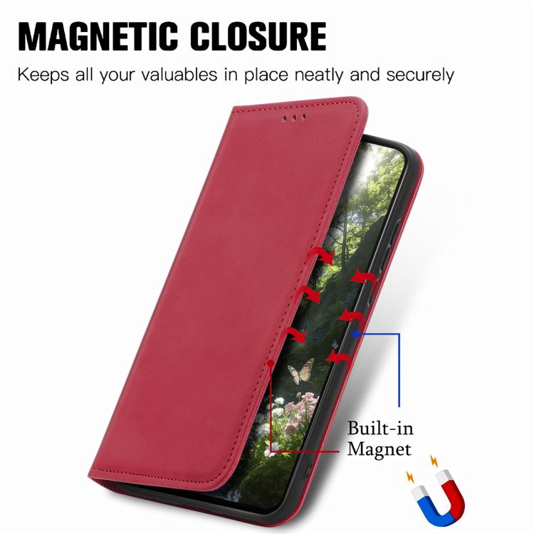 For Redmi Turbo 5 5G Retro Skin Feel Magnetic Flip Leather Phone Case