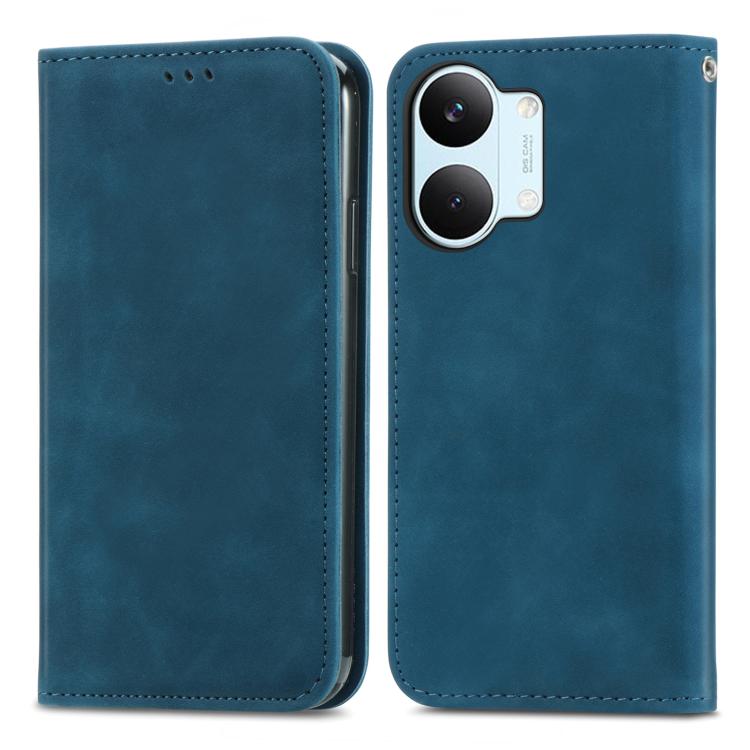 For Redmi Turbo 5 Max 5G Retro Skin Feel Magnetic Flip Leather Phone Case