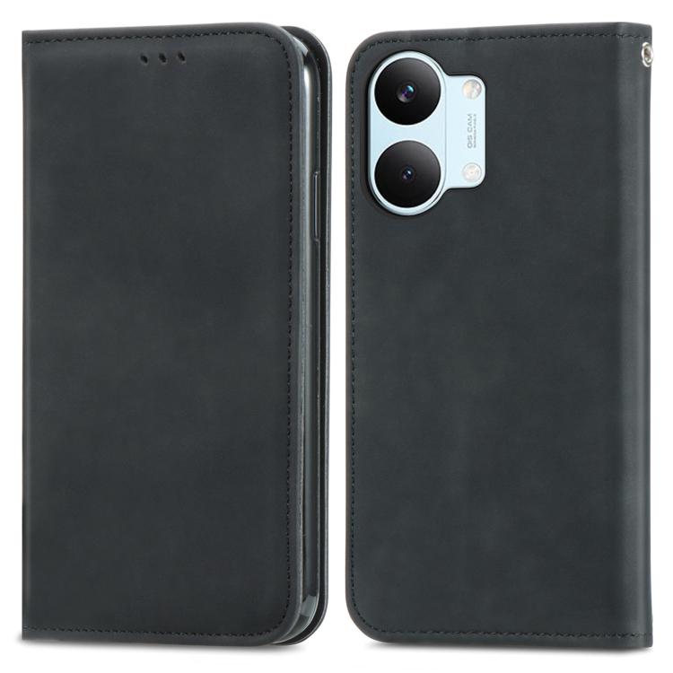 For Redmi Turbo 5 Max 5G Retro Skin Feel Magnetic Flip Leather Phone Case
