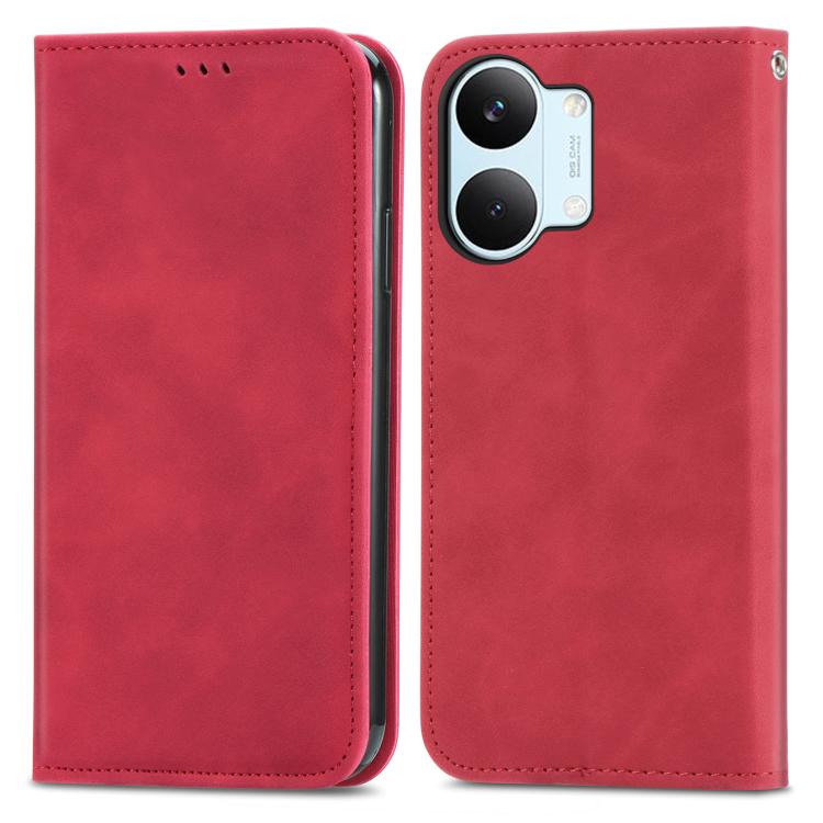 For Xiaomi Poco X8 Pro Max 5G Retro Skin Feel Magnetic Flip Leather Phone Case