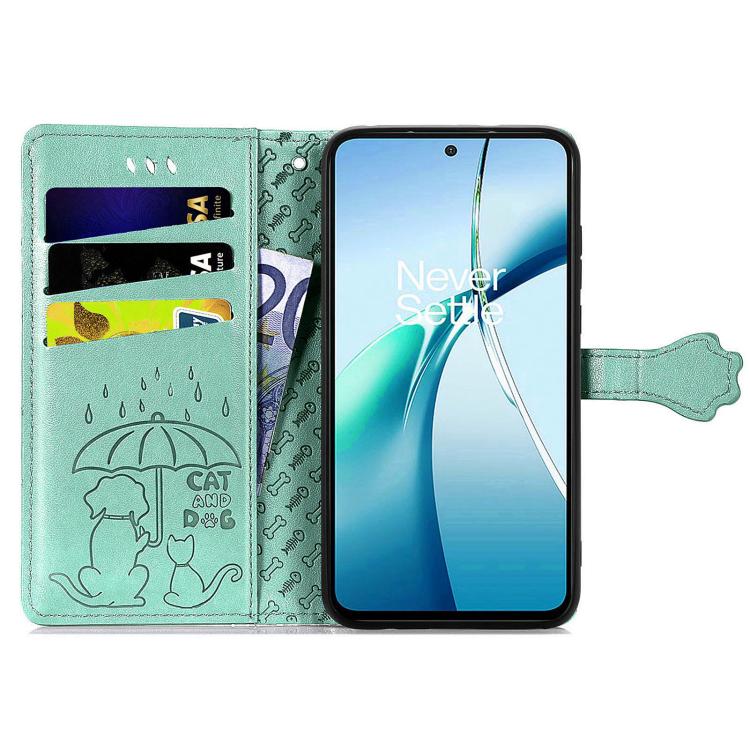 For Xiaomi 15T Pro Cat and Dog Embossed Leather Phone Case