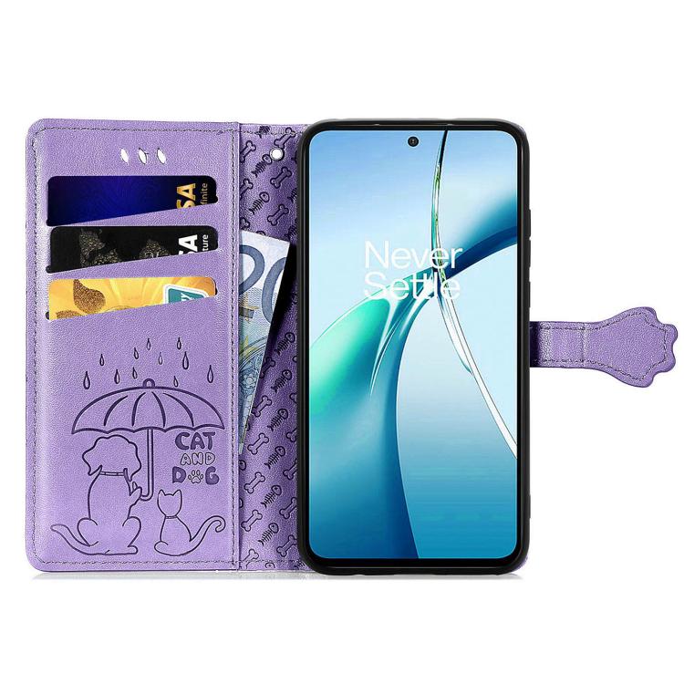 For Xiaomi 15T Pro Cat and Dog Embossed Leather Phone Case