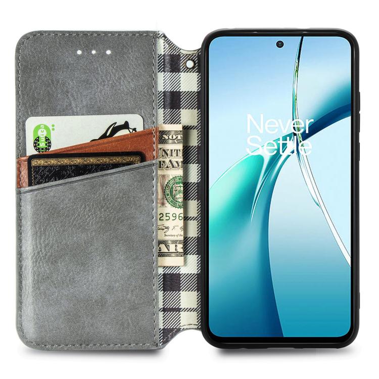 For Xiaomi 17 Cubic Grid Pressed Magnetic Leather Phone Case