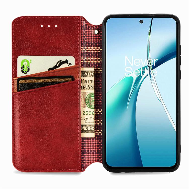 For Xiaomi 17 Pro Cubic Grid Pressed Magnetic Leather Phone Case