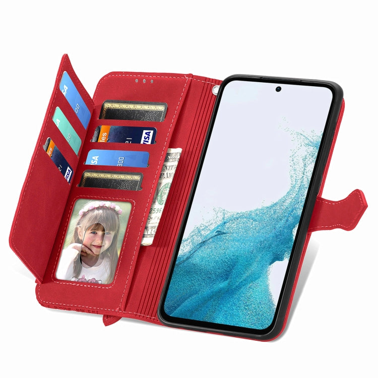 For Samsung Galaxy A36 5G Embossed Flower Zipper Leather Phone Case