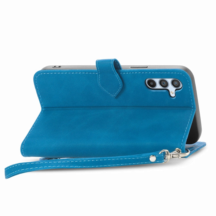 For Samsung Galaxy A36 5G Embossed Flower Zipper Leather Phone Case