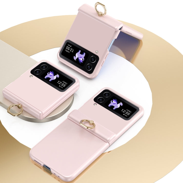 For Samsung Galaxy Z Flip3 Starry Sky Plated Ring Case-film Integrated Phone Case