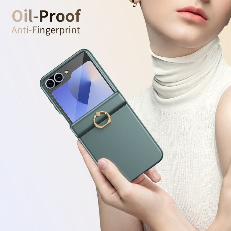 For Samsung Galaxy Z Flip5 Starry Sky Plated Ring Case-film Integrated Phone Case