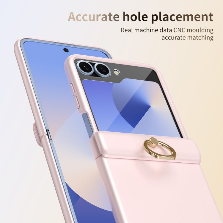 For Samsung Galaxy Z Flip5 Starry Sky Plated Ring Case-film Integrated Phone Case