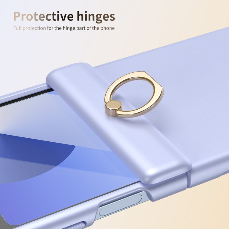 For Samsung Galaxy Z Flip5 Starry Sky Plated Ring Case-film Integrated Phone Case