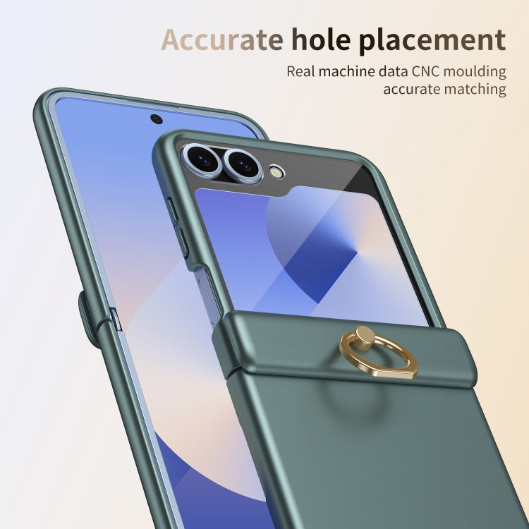 For Samsung Galaxy Z Flip6 / Flip7 FE Starry Sky Plated Ring Case-film Integrated Phone Case