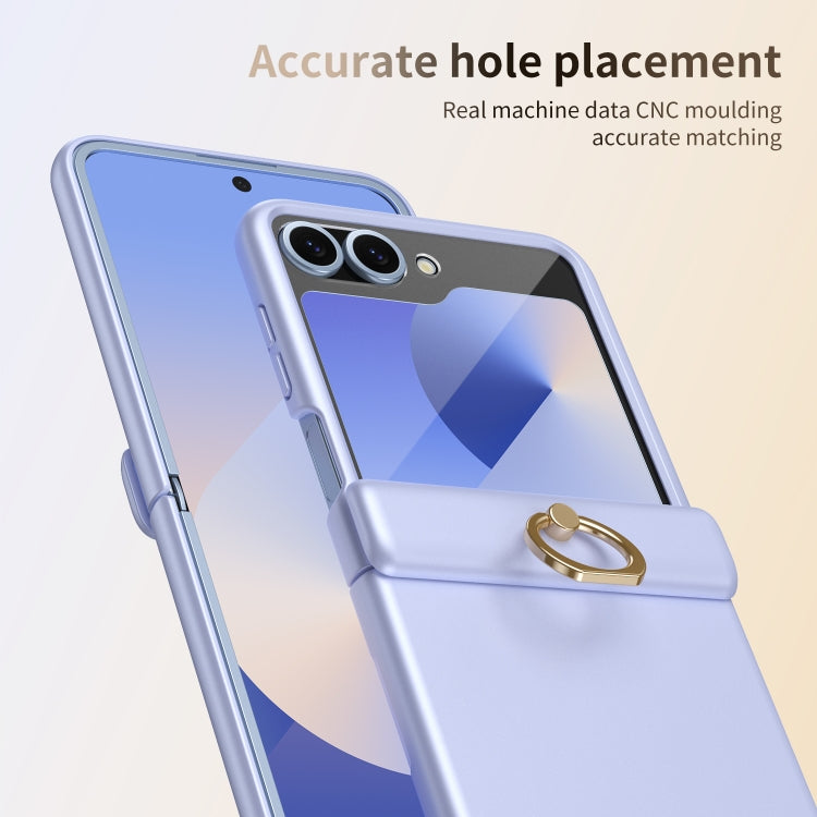 For Samsung Galaxy Z Flip6 / Flip7 FE Starry Sky Plated Ring Case-film Integrated Phone Case