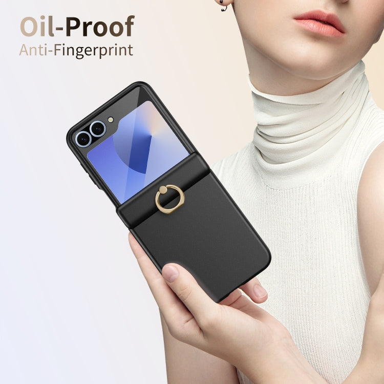 For Samsung Galaxy Z Flip6 / Flip7 FE Starry Sky Plated Ring Case-film Integrated Phone Case