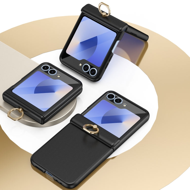 For Samsung Galaxy Z Flip6 / Flip7 FE Starry Sky Plated Ring Case-film Integrated Phone Case