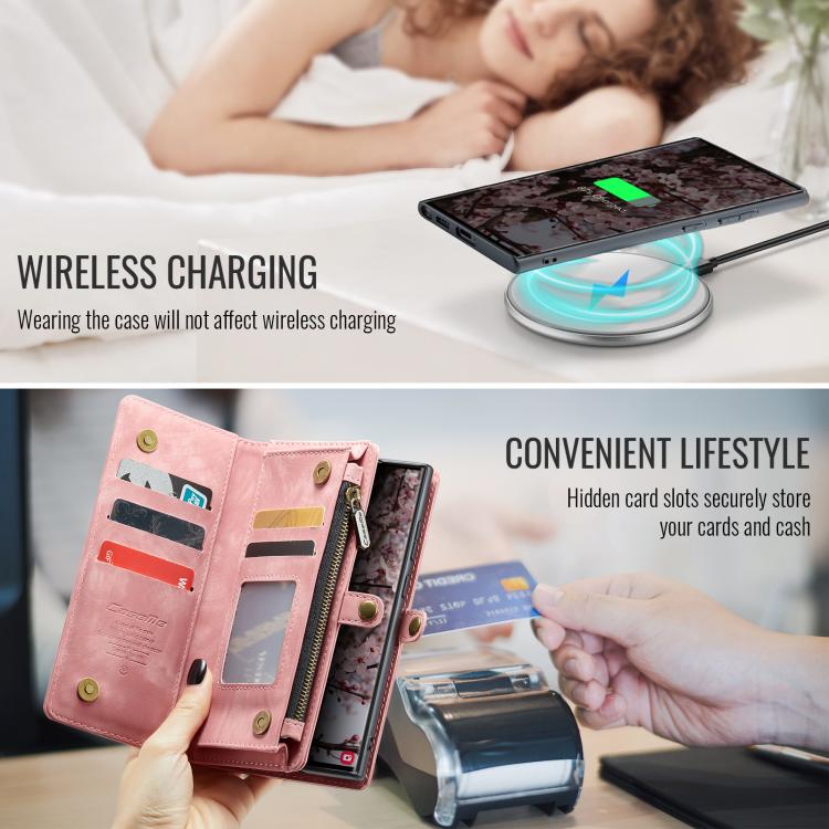 For Samsung Galaxy S25 Ultra 5G CaseMe 008 Detachable Multifunctional Leather Phone Case