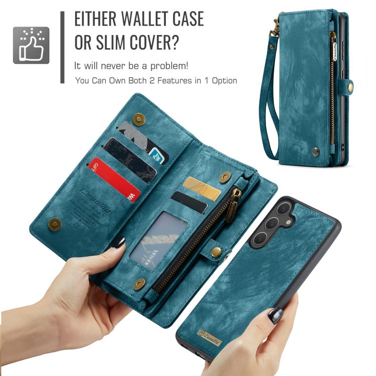 For Samsung Galaxy S25 5G CaseMe 008 Detachable Multifunctional Leather Phone Case