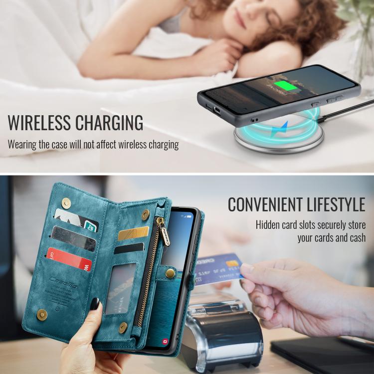 For Samsung Galaxy S25 5G CaseMe 008 Detachable Multifunctional Leather Phone Case