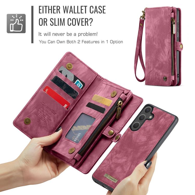 For Samsung Galaxy S25 5G CaseMe 008 Detachable Multifunctional Leather Phone Case