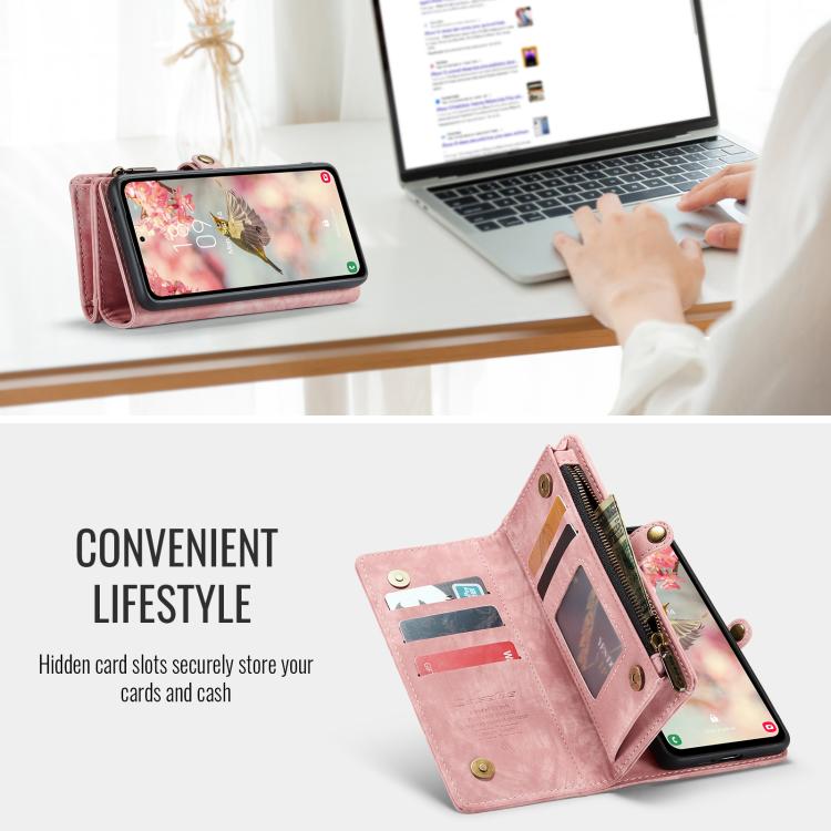 For Samsung Galaxy S25 5G CaseMe 008 Detachable Multifunctional Leather Phone Case
