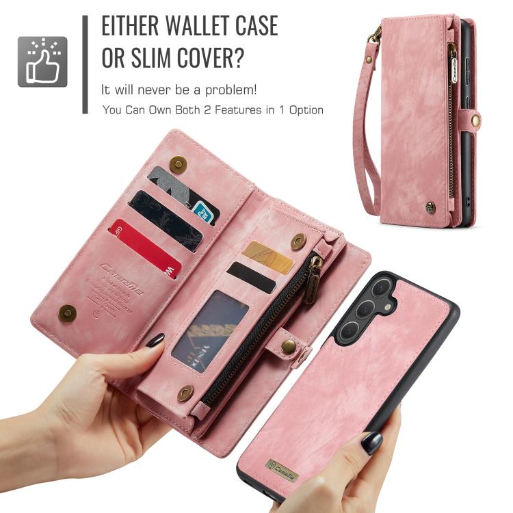 For Samsung Galaxy S25 5G CaseMe 008 Detachable Multifunctional Leather Phone Case