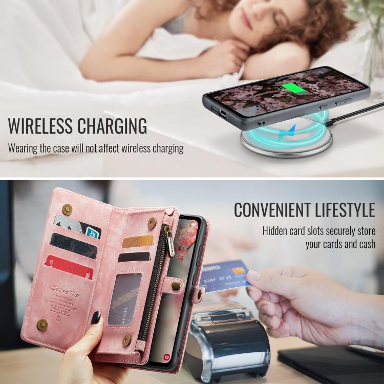 For Samsung Galaxy S25 5G CaseMe 008 Detachable Multifunctional Leather Phone Case