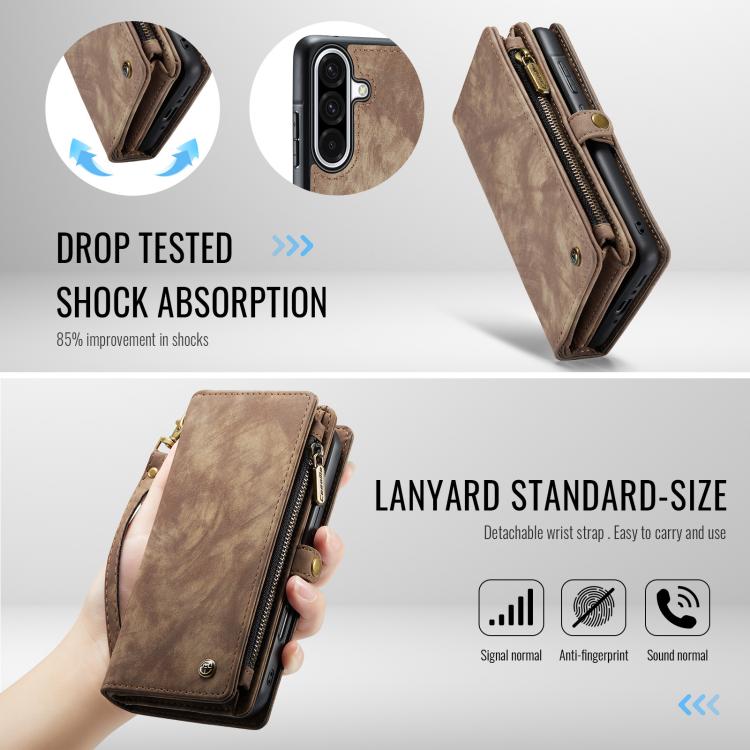 For Samsung Galaxy A36 5G CaseMe 008 Detachable Multifunctional Leather Phone Case