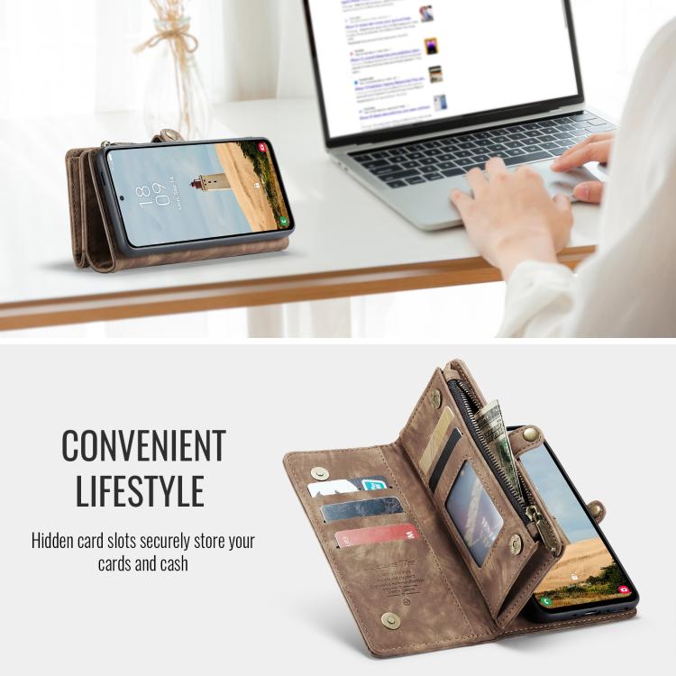 For Samsung Galaxy A36 5G CaseMe 008 Detachable Multifunctional Leather Phone Case