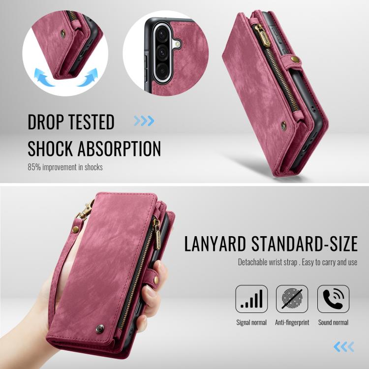For Samsung Galaxy A56 5G CaseMe 008 Detachable Multifunctional Leather Phone Case