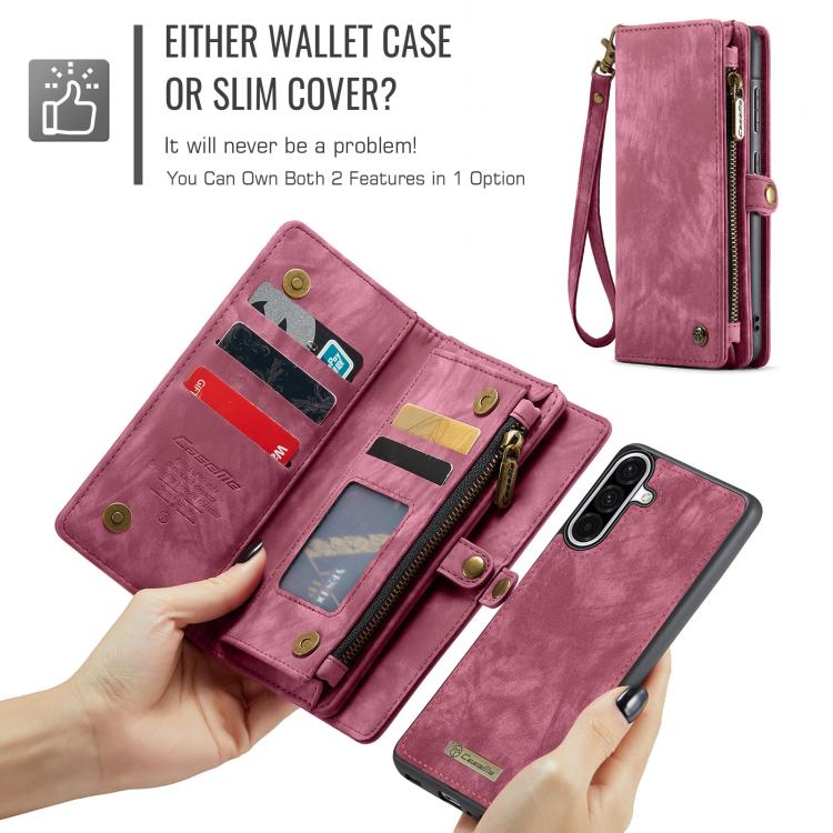 For Samsung Galaxy A56 5G CaseMe 008 Detachable Multifunctional Leather Phone Case