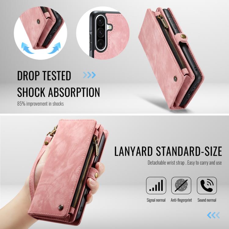 For Samsung Galaxy A56 5G CaseMe 008 Detachable Multifunctional Leather Phone Case