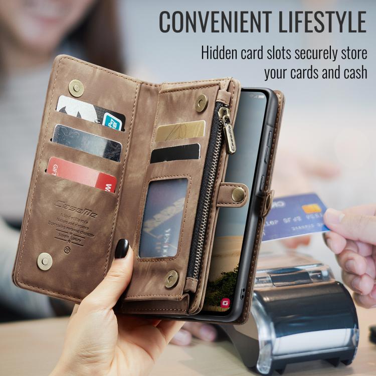 For Samsung Galaxy A56 5G CaseMe 008 Detachable Multifunctional Leather Phone Case