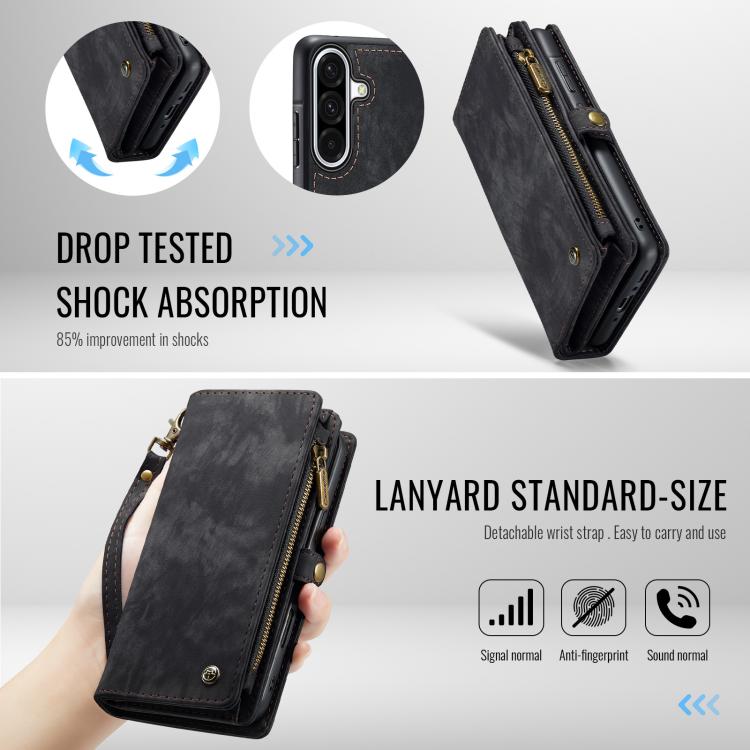 For Samsung Galaxy A56 5G CaseMe 008 Detachable Multifunctional Leather Phone Case