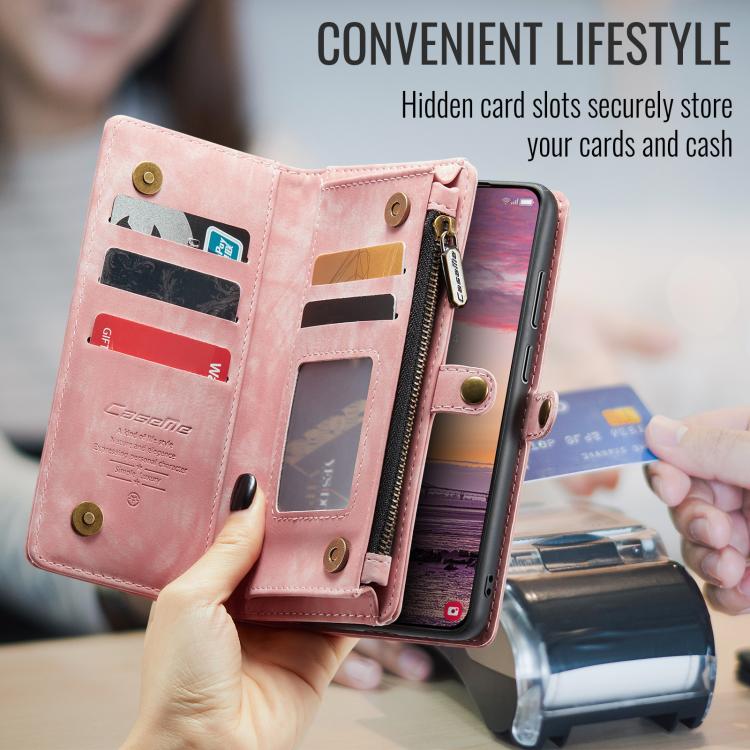 For Samsung Galaxy S25 Edge 5G CaseMe 008 Detachable Multifunctional Leather Phone Case
