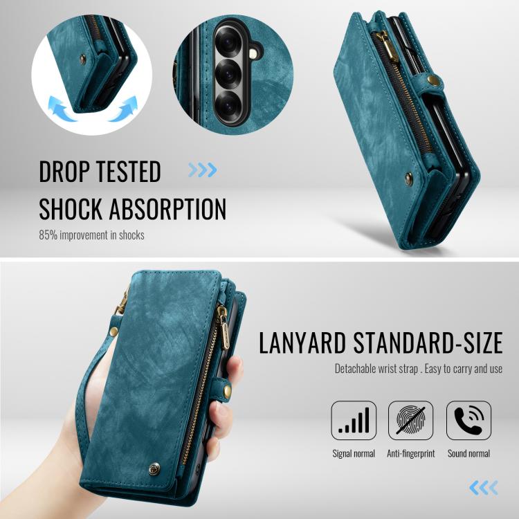 For Samsung Galaxy Z Fold7 CaseMe 008 Detachable Multifunctional Leather Phone Case