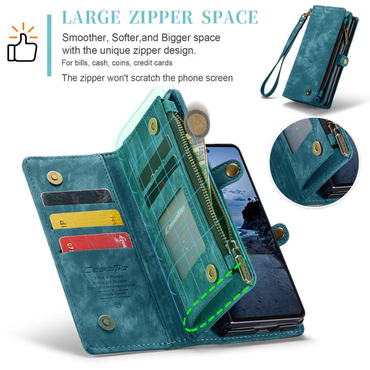 For Samsung Galaxy Z Fold7 CaseMe 008 Detachable Multifunctional Leather Phone Case