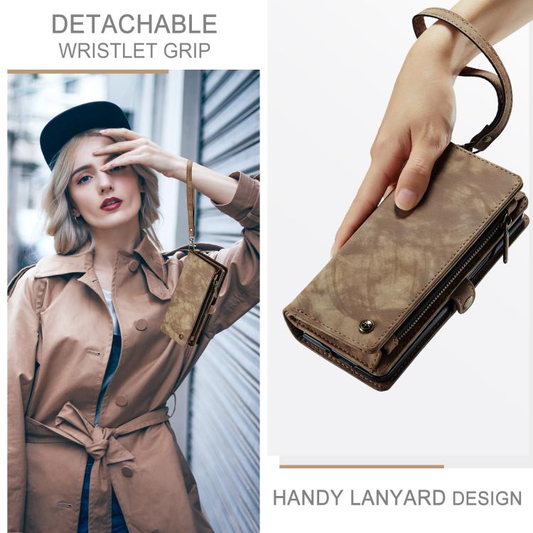 For Samsung Galaxy Z Fold7 CaseMe 008 Detachable Multifunctional Leather Phone Case