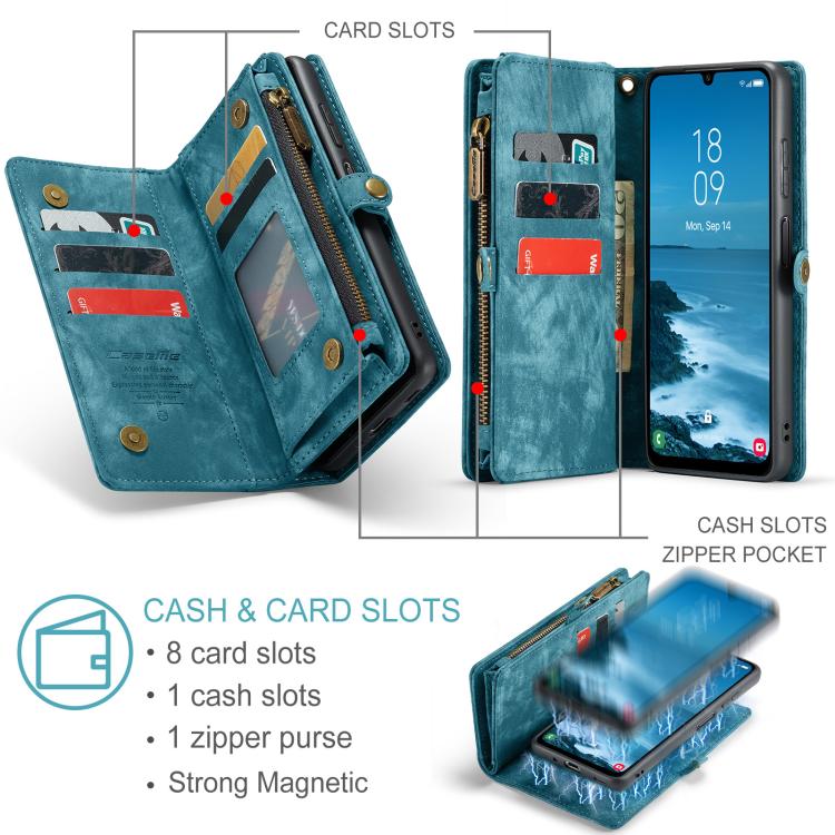 For Samsung Galaxy A17 CaseMe 008 Detachable Multifunctional Leather Phone Case