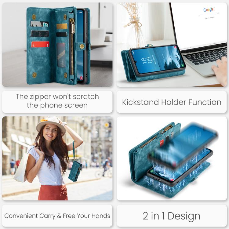 For Samsung Galaxy A17 CaseMe 008 Detachable Multifunctional Leather Phone Case